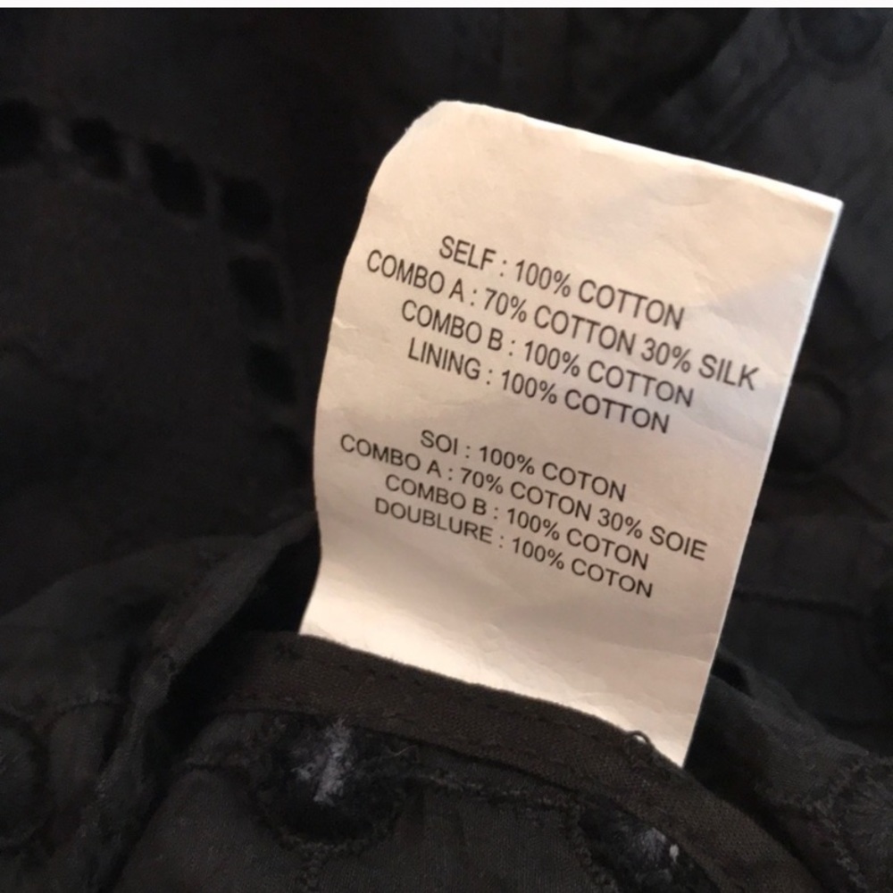 RAMY BROOK Casey Crocheted Black Blouse Top - Picture 7 of 7